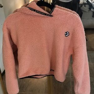 Converse Sherpa cropped hoodie (BRAND NEW)